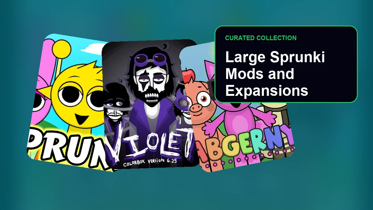 Große Sprunki Mods und Erweiterungs