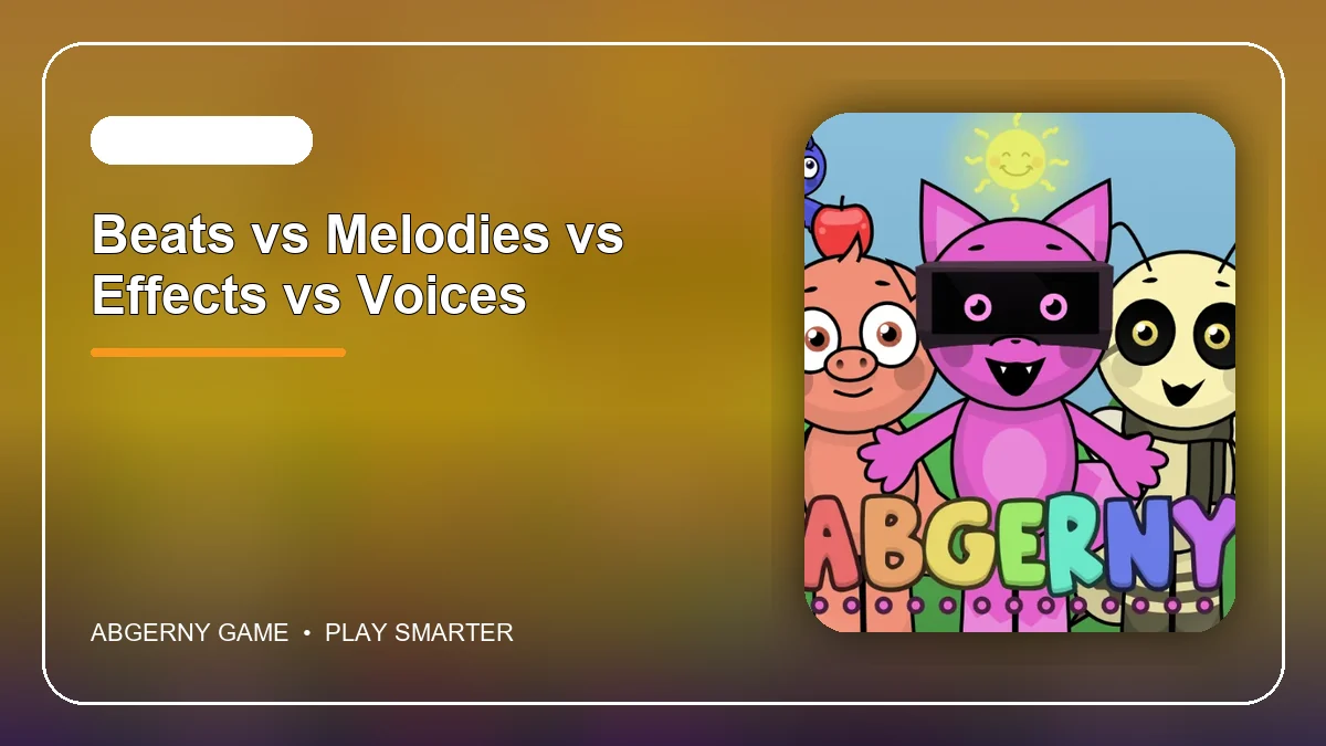 Beats vs Melodien vs Effekte vs Stimmen